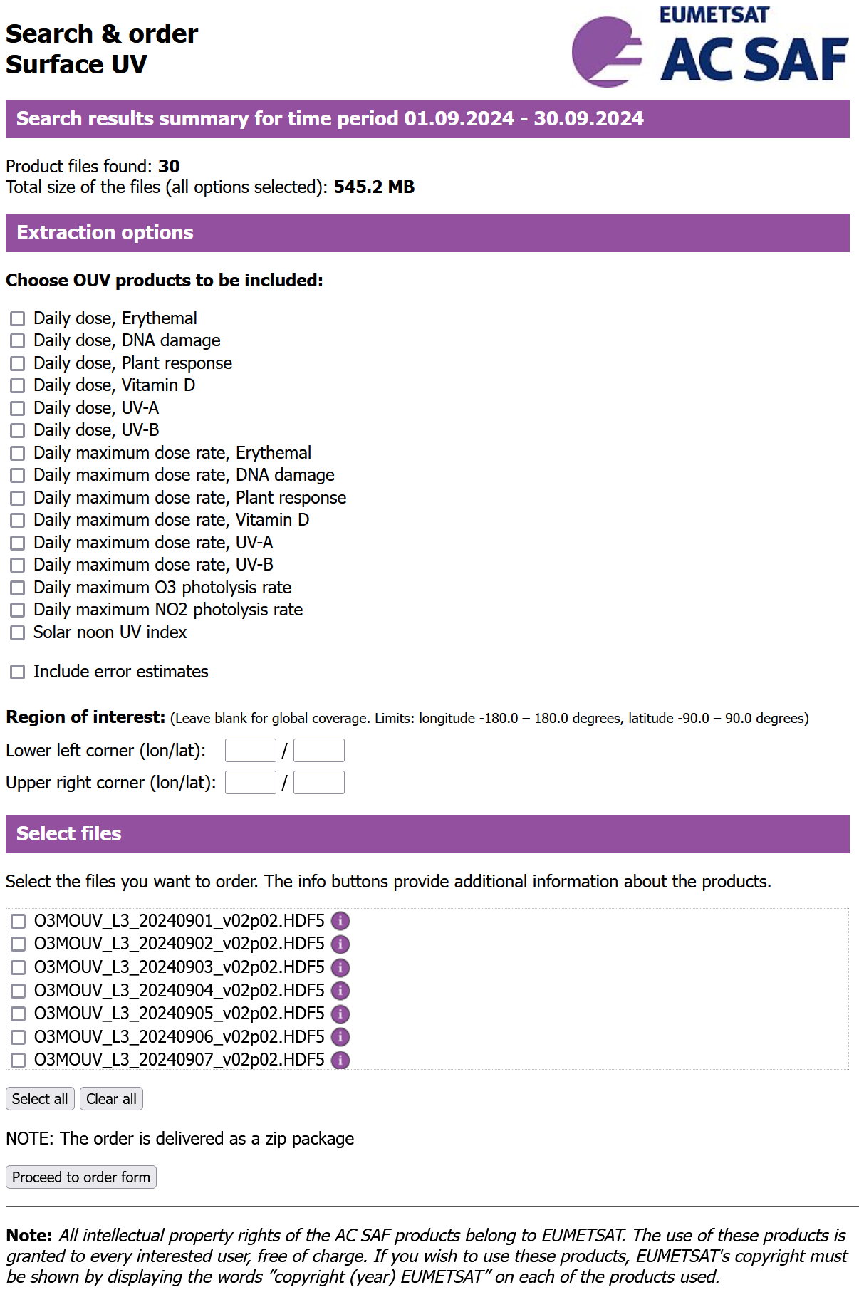 Select variables and files, and enter the longitude and latitude in degrees E and degrees N.